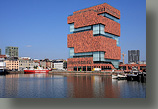 Museum aan de Stroom (Mas) in Antwerpen. Architecten: Neutelings en Riedijk