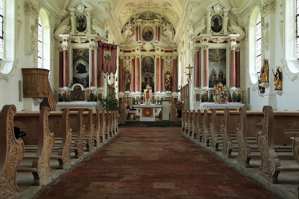 Interieur St.Coloman-kirche, Schwangau
