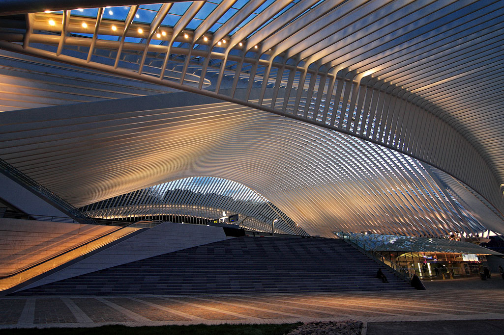 Station Guillemins, Luik. Architect Santiago Calatrava