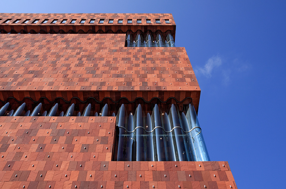 Museum aan de Stroom (Mas) in Antwerpen. Architecten: Neutelings en Riedijk
