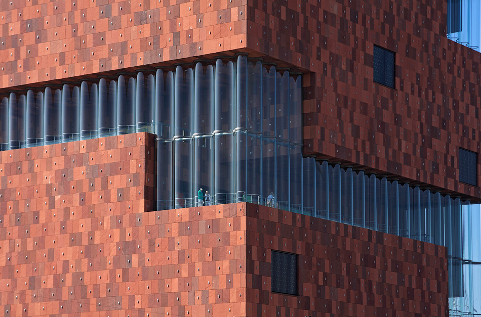 Museum aan de Stroom (Mas) in Antwerpen. Architecten: Neutelings en Riedijk