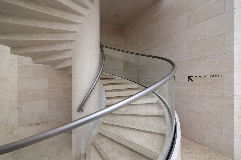 Museum Mudam, museum voor moderne kunst in Luxemburg. Architect Leoh Ming Pei die ook de Piramide van het Louvre in Parijs ontwierp.