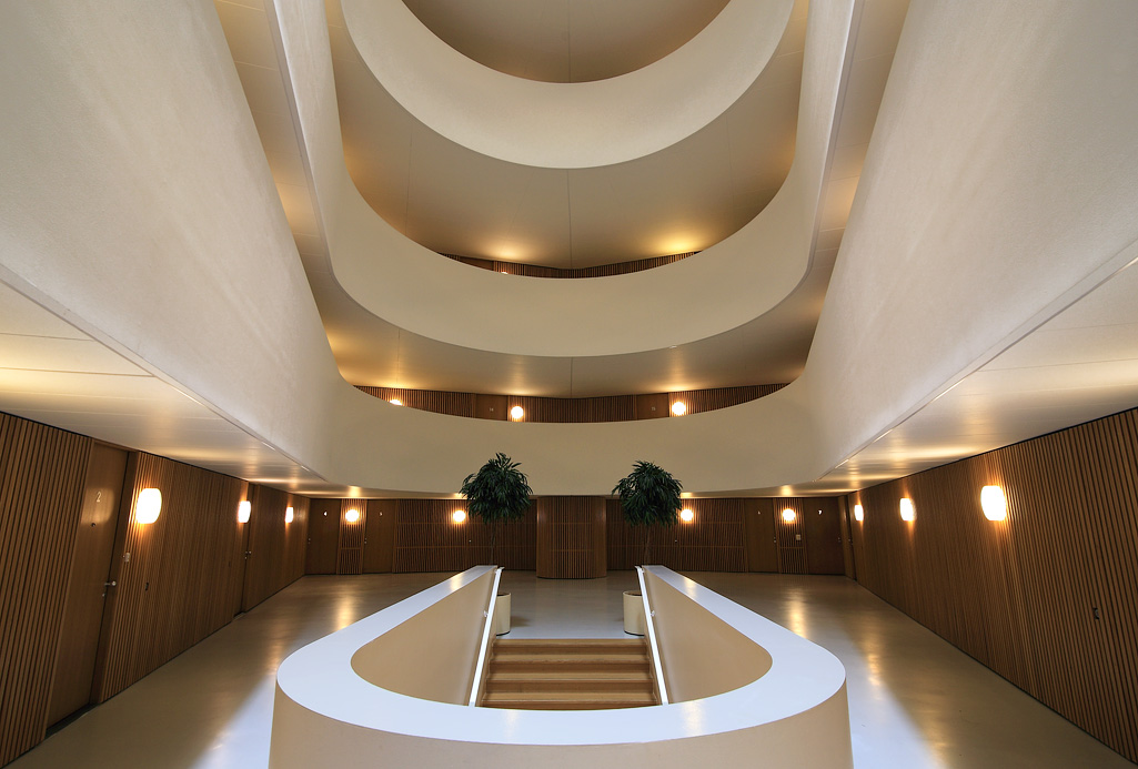 Atrium in een appartementencomplex in Enschede