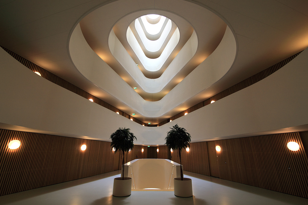 Atrium in een appartementencomplex in Enschede